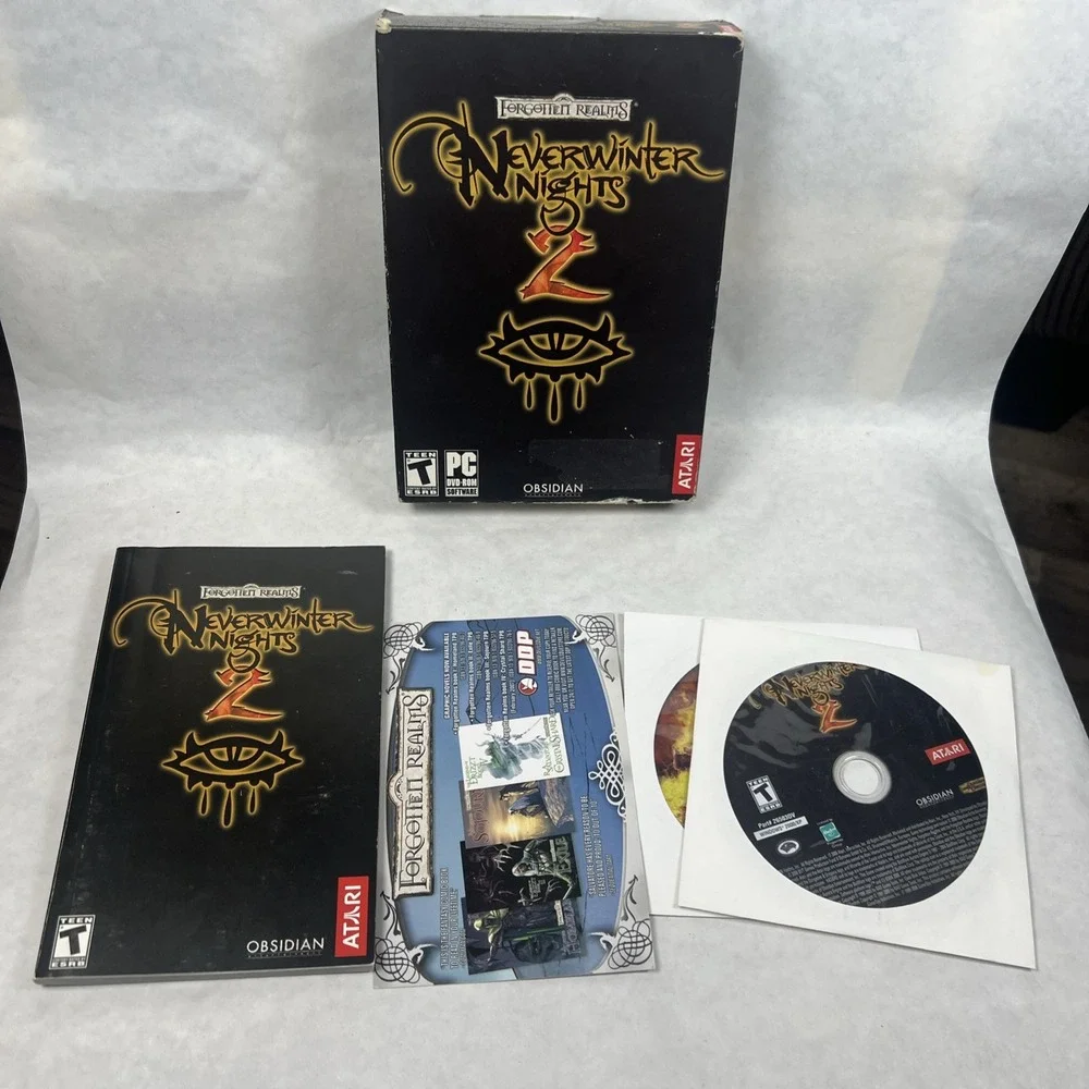 Neverwinter Nights 2‎ Forgotten Realms PC CD-ROM. Compete With Manual CIB